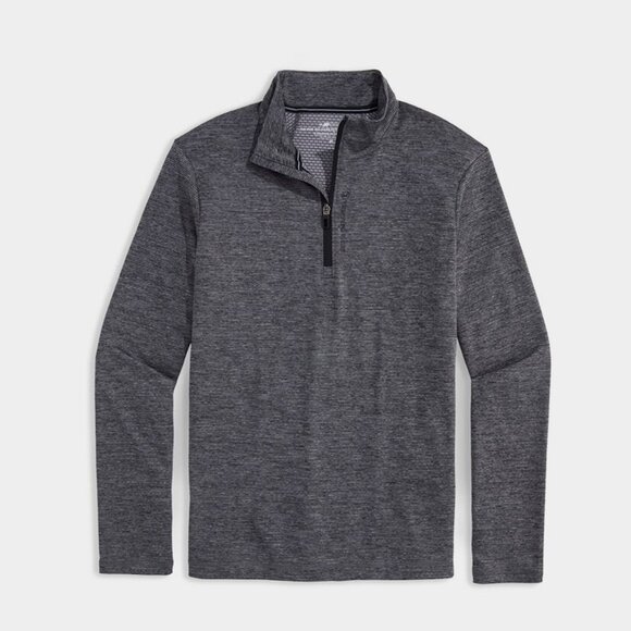 NWT New $128 Vineyard Vines Sankaty Quarter-Zip Evening Sky Top SIze S - Picture 1 of 9